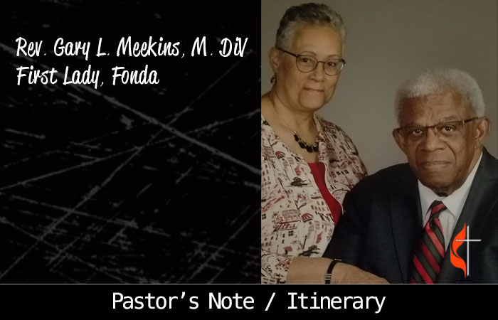 Pastors Note Itenerary